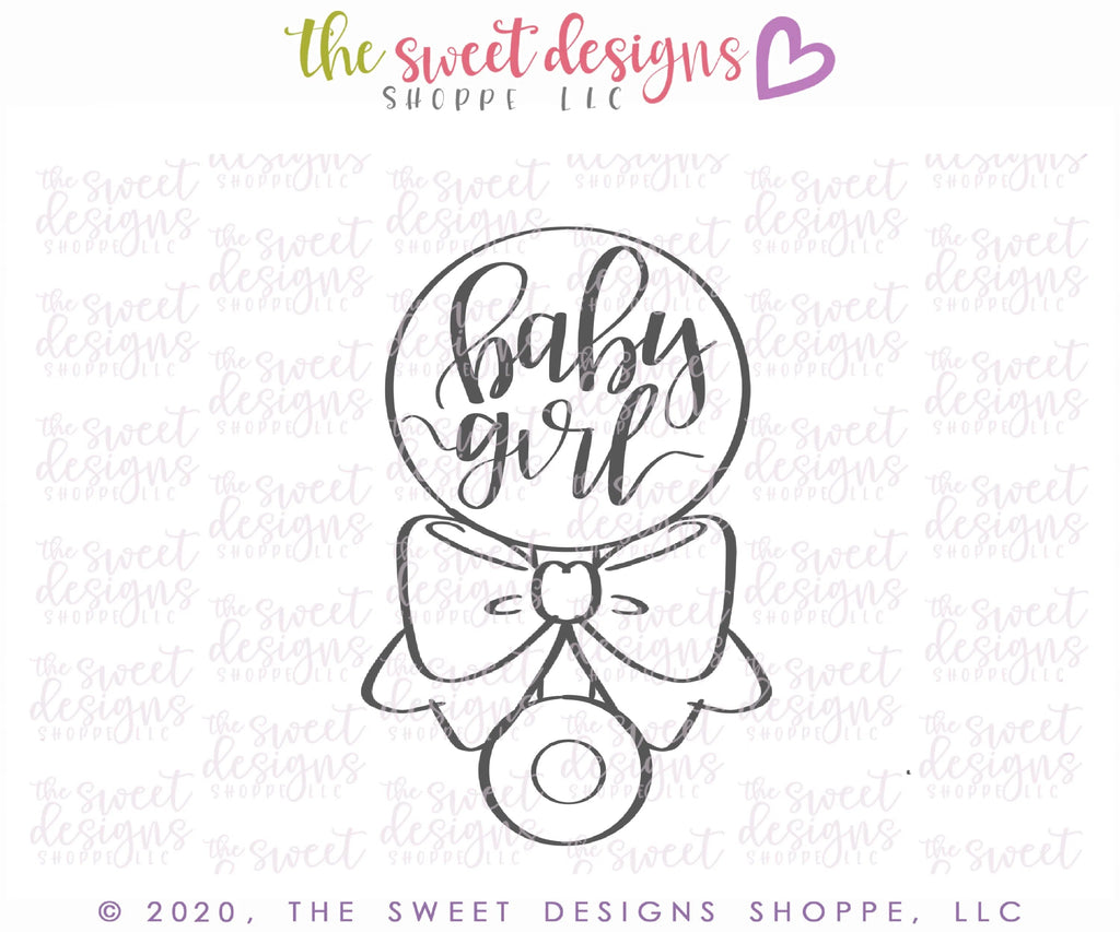 Cookie Cutters - 6B's Creations “Baby Girl” Online Class Cookie Cutters Set - Set of 5 Cookie Cutters - Online Class not included. - Sweet Designs Shoppe - Set of 5 - 6b, 6bs, 6bscreations, ALL, Baby, Baby / Kids, Baby Bib, Baby Dress, baby girl, baby rattle, baby shower, Baby Swaddle, Brittany Geil, class, Cookie Cutter, geil, online, Promocode, set, sets