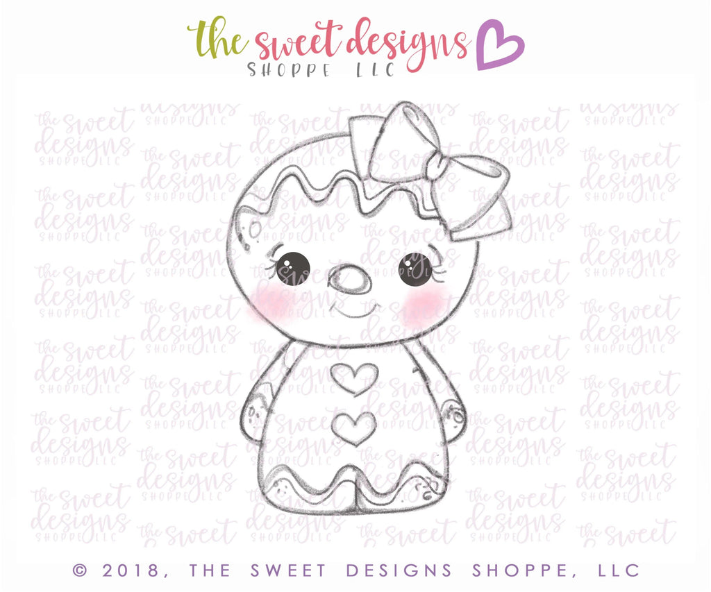 Cookie Cutters - 6B's Creations: Christmas Character Class Cookie Cutters Set - Set of 6 Cookie Cutters - Online Class not included. - The Sweet Designs Shoppe - TSDS - - 6b,6bs,6bscreations,ALL,Brittany Geil,Christmas,Christmas / Winter,Christmas Cookies,class,Cookie Cutter,Frosty,geil,Ginger bread,Gingerbread,online,Promocode,regular sets,set,sets,STL