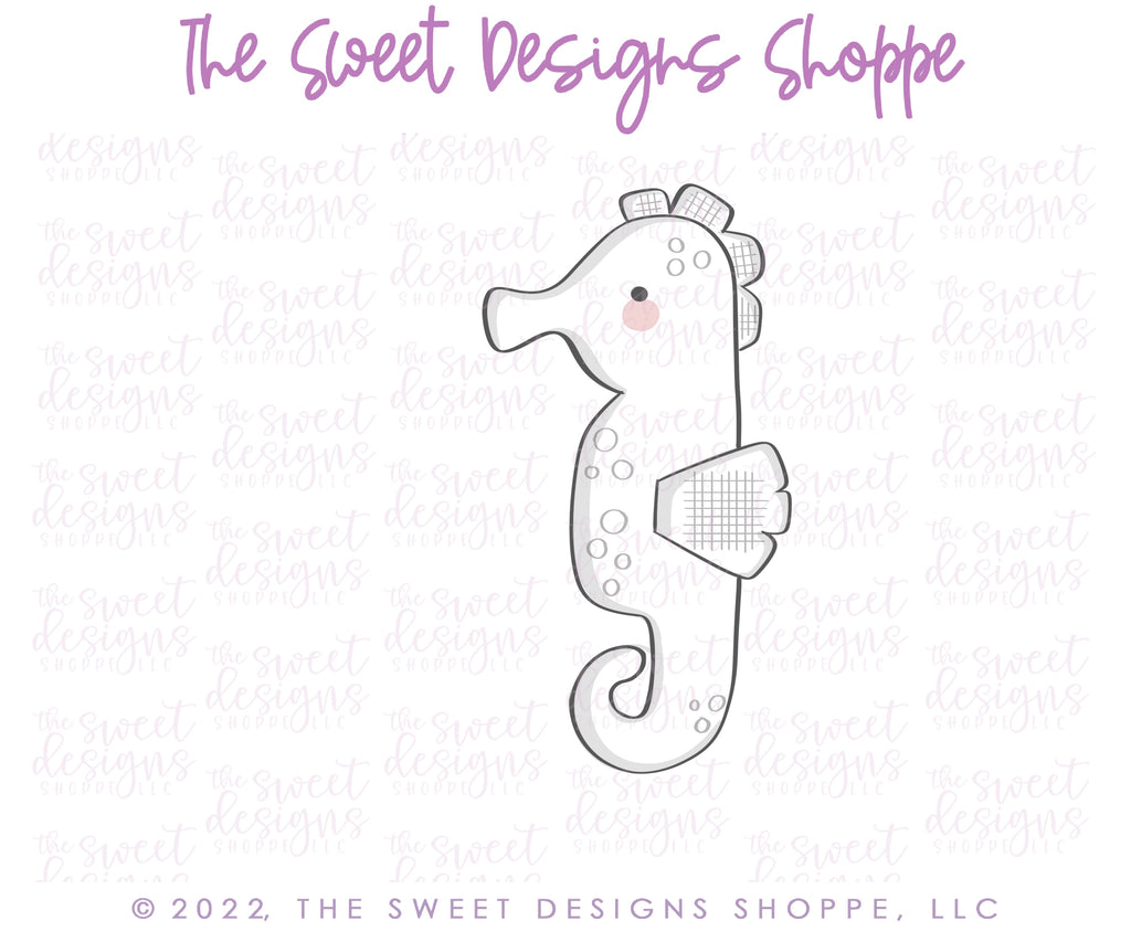 Cookie Cutters - 6B's Creations “Mermaid Fun” Class Cookie Cutters Set - Set of 7 Cookie Cutters - Online Class not included. - The Sweet Designs Shoppe - TSDS - - 6b,6bs,6bscreations,ALL,Brittany Geil,class,Cookie Cutter,geil,mermaid class,online,Promocode,set,sets,STL,Summer,under the sea