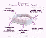 Cookie Cutters - 6B's Creations: Sports Birthday - Set of 8 Mid Size Cookie Cutters - Online Class not Included - The Sweet Designs Shoppe - TSDS - - 6b,6B's Sports Set,6bs,6bscreations,ALL,Birthday,birthday set,Brittany Geil,Cookie Cutter,Food,football,football birthday,geil,happybirthdday,online,Promocode,set,sets,sport,sports,sports birthday,Sports sets,STL