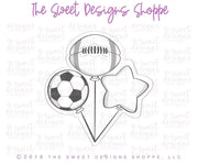 Cookie Cutters - 6B's Creations: Sports Birthday - Set of 8 Mid Size Cookie Cutters - Online Class not Included - The Sweet Designs Shoppe - TSDS - - 6b,6B's Sports Set,6bs,6bscreations,ALL,Birthday,birthday set,Brittany Geil,Cookie Cutter,Food,football,football birthday,geil,happybirthdday,online,Promocode,set,sets,sport,sports,sports birthday,Sports sets,STL