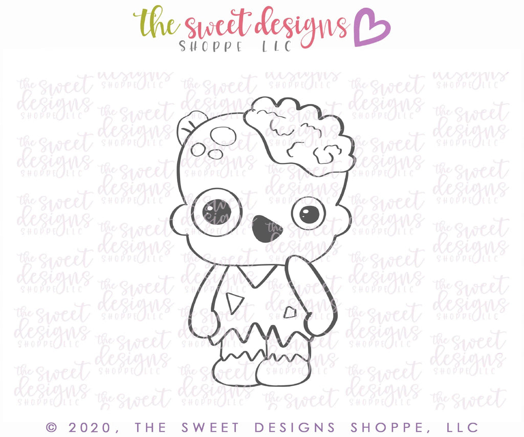Cookie Cutters - 6B's Creations:Halloween Character Online Class Cookie Cutters Set - Set of 6 Cookie Cutters - Online Class not included. - The Sweet Designs Shoppe - TSDS - - 6b,6bs,6bscreations,ALL,Brittany Geil,class,Cookie Cutter,Fall Halloween,geil,halloween,Halloween set,Halloween Sets,online,Promocode,regular sets,set,sets,STL,Zombies and Monsters