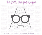 Cookie Cutters - A Hipster- Cookie Cutter - The Sweet Designs Shoppe - TSDS - - A with Glasses,ALL,Cookie Cutter,dad,Father,father's day,Fonts,grandfather,Lettering,mother,Mothers Day,Papa,Promocode