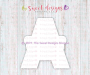 Cookie Cutters - A Hipster- Cookie Cutter - The Sweet Designs Shoppe - TSDS - - A with Glasses,ALL,Cookie Cutter,dad,Father,father's day,Fonts,grandfather,Lettering,mother,Mothers Day,Papa,Promocode
