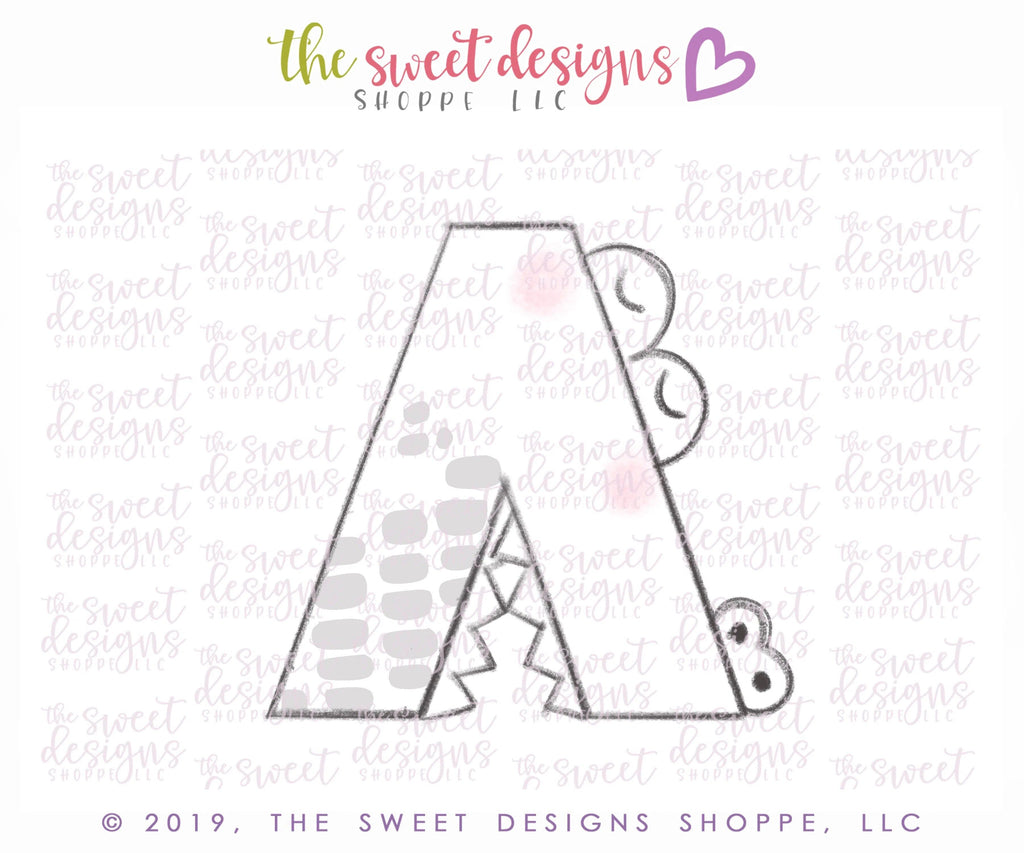 Cookie Cutters - A-lligator - Cookie Cutter - The Sweet Designs Shoppe - - A, ALL, Alligator, Cookie Cutter, Fonts, Grad, graduations, letter, Lettering, Letters, Promocode, School, School / Graduation, text