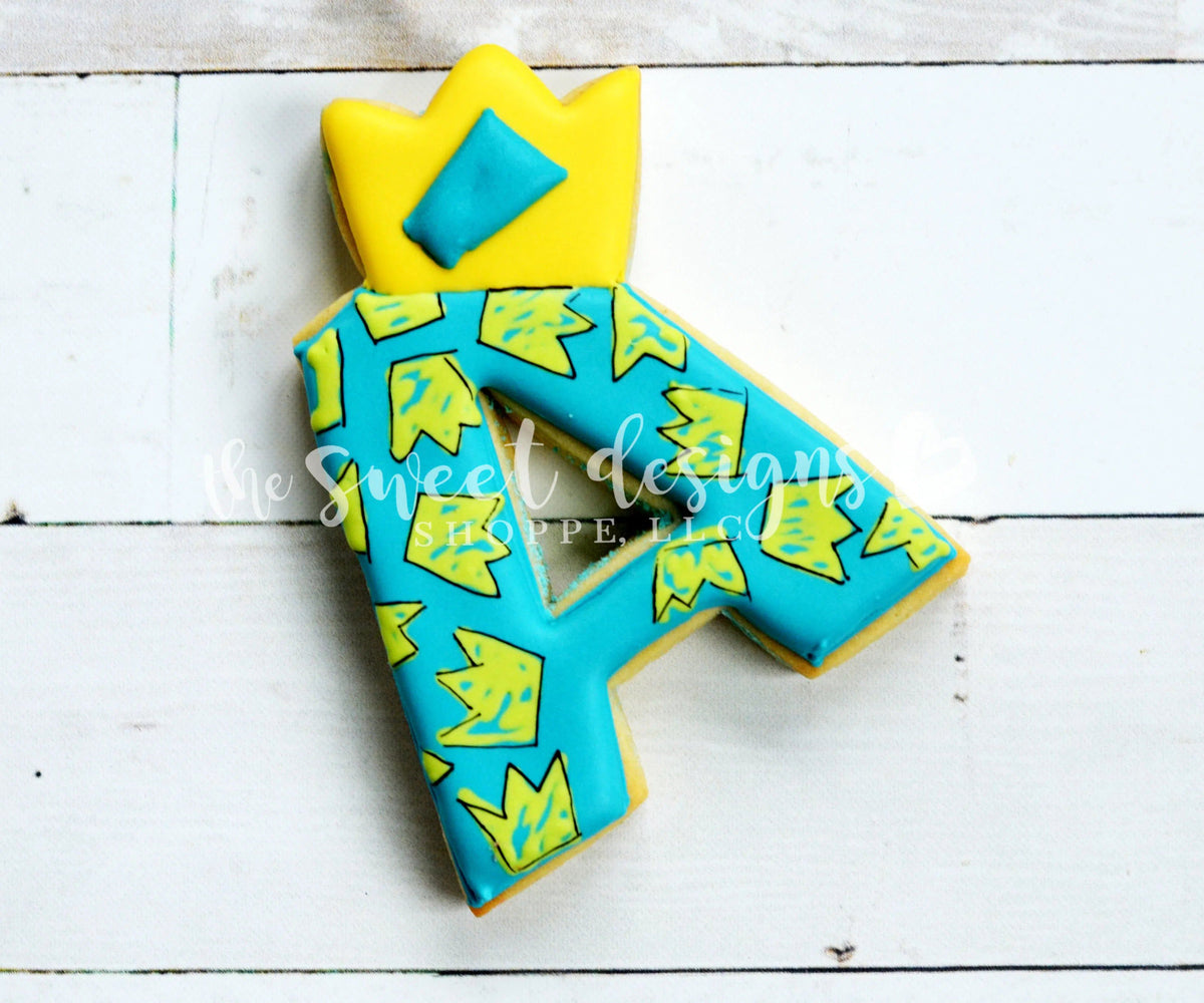 Cookie Cutters - A with Crown - Cookie Cutter - The Sweet Designs Shoppe - TSDS - - ALL,Cookie Cutter,dad,Father,father's day,Fonts,grandfather,Lettering,mother,Mothers Day,Papa,Promocode