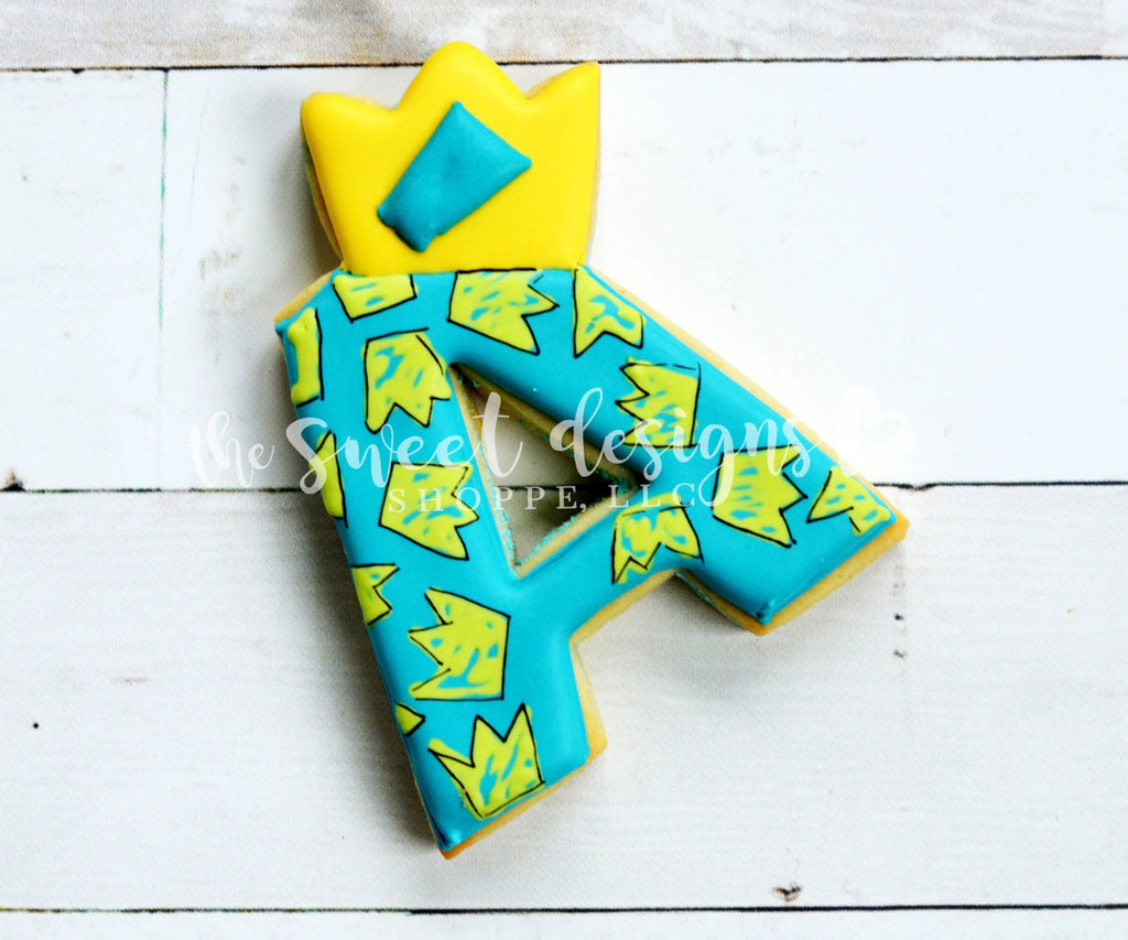 Cookie Cutters - A with Crown - Cookie Cutter - The Sweet Designs Shoppe - TSDS - - ALL,Cookie Cutter,dad,Father,father's day,Fonts,grandfather,Lettering,mother,Mothers Day,Papa,Promocode
