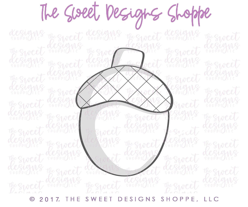 Cookie Cutters - Acorn v2- Cookie Cutter - The Sweet Designs Shoppe - TSDS - - ALL,Cookie Cutter,Fall,Fall / Halloween,Fall / Thanksgiving,Fall Woodlands,Flower,Food,Food & Beverages,Halloween,Leaf,Leaves,Nature,Promocode,Tree,Trees,Trees Leaves and Flowers,Woodlands,Woodlands Leaves and Flowers