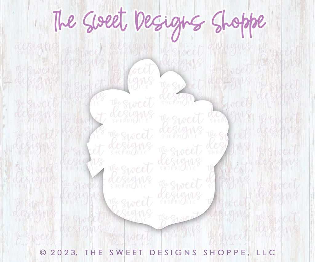 Cookie Cutters - Acorn with Bow- Cookie Cutter - The Sweet Designs Shoppe - TSDS - - acorn,ALL,Cookie Cutter,Fall / Thanksgiving,Fall Woodlands,Nature,Promocode,Thanksgiving,Trees Leaves and Flowers,Woodlands