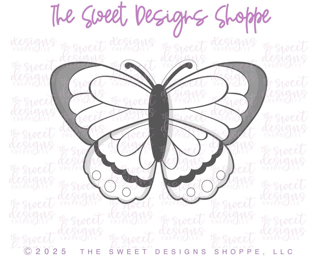 Cookie Cutters - Admiral Butterfly- Cookie Cutter - The Sweet Designs Shoppe - TSDS - - admiral butterfly,ALL,Animal,Animals,Animals and Insects,back to school,Butterfly,butterfly easter,Cookie Cutter,insect,Insects,Promocode,Spring,STL,Summer
