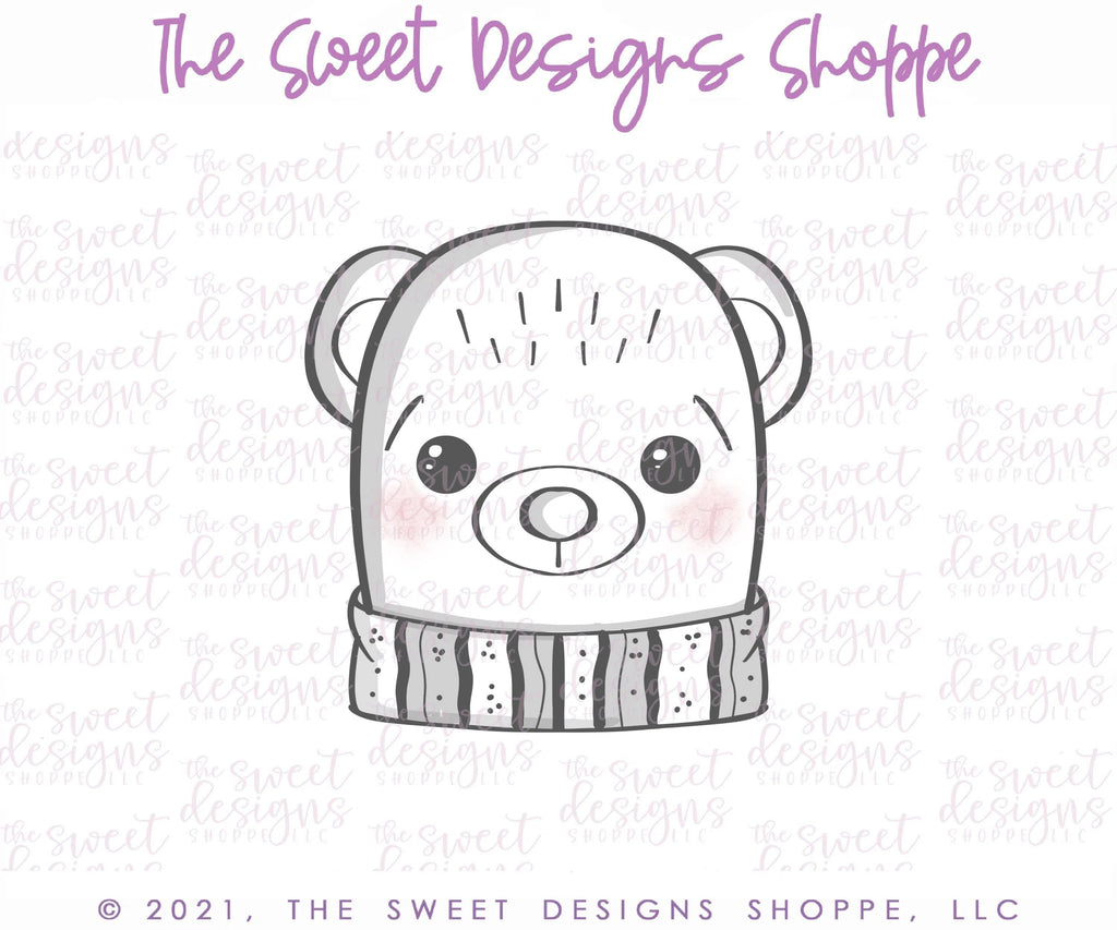 Cookie Cutters - Advent Bear Face - Cookie Cutter - The Sweet Designs Shoppe - - 12 days, Advent Calendar, ALL, Animal, Christmas, Christmas / Winter, Christmas Cookies, Cookie Cutter, Kids / Fantasy, Panda, Promocode