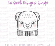 Cookie Cutters - Advent Bear Face - Cookie Cutter - The Sweet Designs Shoppe - TSDS - - 12 days,Advent Calendar,ALL,Animal,Animals,Christmas,Christmas / Winter,Christmas Cookies,Cookie Cutter,Kids / Fantasy,Panda,Promocode,STL