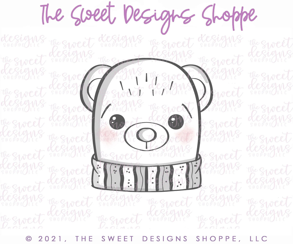 Cookie Cutters - Advent Bear Face - Cookie Cutter - The Sweet Designs Shoppe - TSDS - - 12 days,Advent Calendar,ALL,Animal,Animals,Christmas,Christmas / Winter,Christmas Cookies,Cookie Cutter,Kids / Fantasy,Panda,Promocode,STL