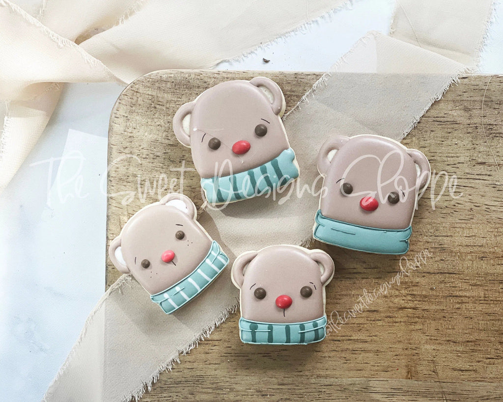 Cookie Cutters - Advent Bear Face - Cookie Cutter - The Sweet Designs Shoppe - TSDS - - 12 days,Advent Calendar,ALL,Animal,Animals,Christmas,Christmas / Winter,Christmas Cookies,Cookie Cutter,Kids / Fantasy,Panda,Promocode