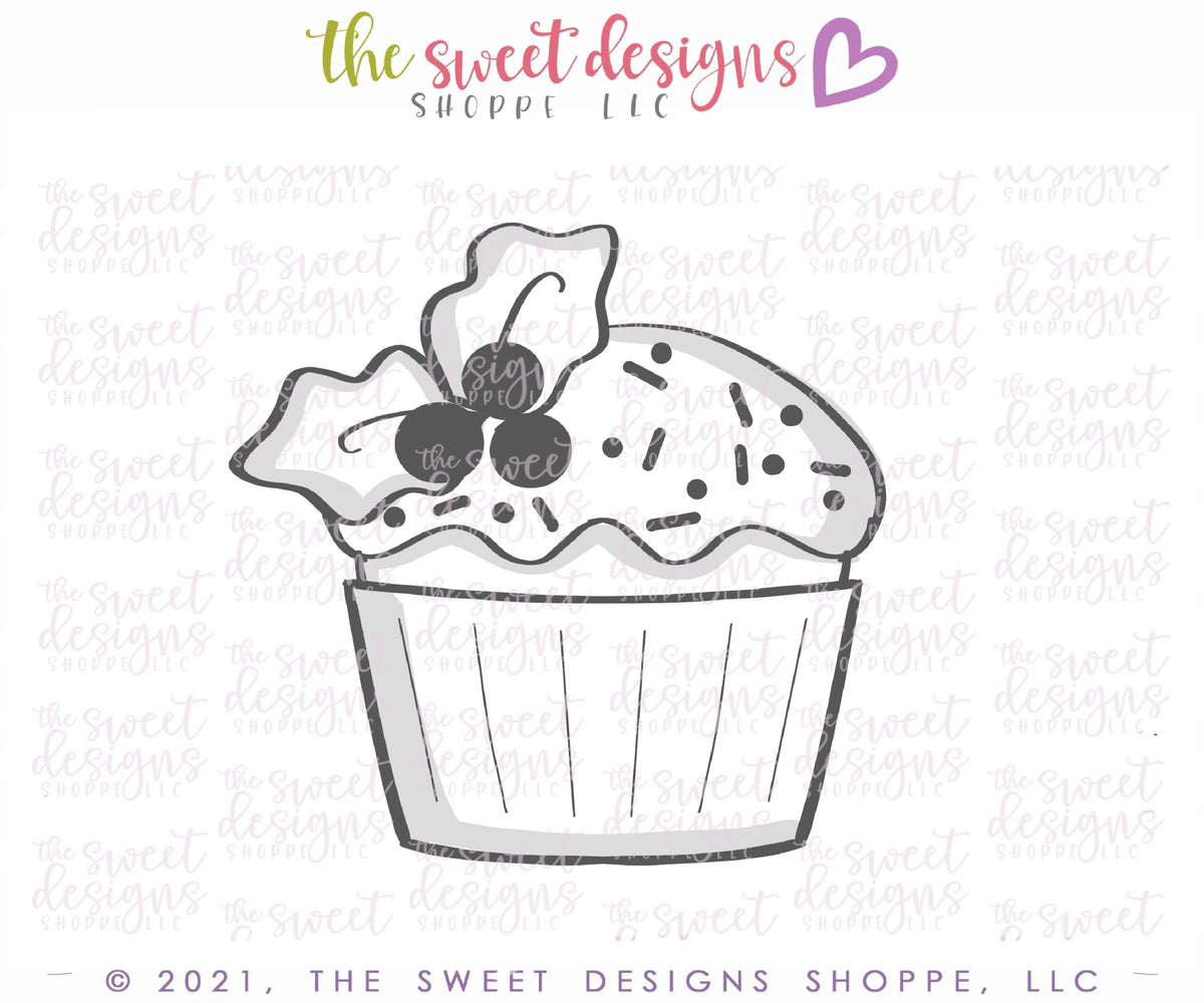 Cookie Cutters - Advent Cupcake - Cookie Cutter - The Sweet Designs Shoppe - TSDS - - 12 days,Advent Calendar,ALL,Birthday,Christmas,Christmas / Winter,Christmas Cookies,Cookie Cutter,Promocode,STL,Sweet,Sweets