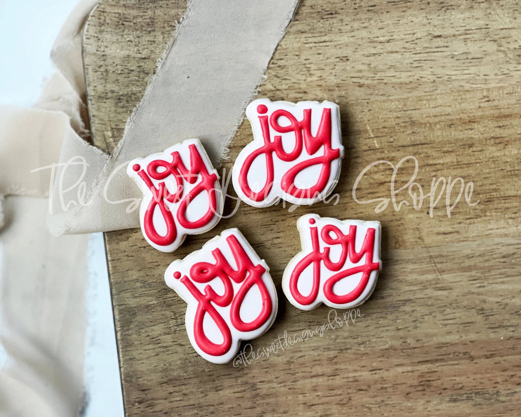 Cookie Cutters - Advent Joy Plaque - Cookie Cutter - The Sweet Designs Shoppe - TSDS - - 12 days,Advent Calendar,ALL,Christmas,Christmas / Winter,Christmas Cookies,Cookie Cutter,handlettering,home,Plaque,Plaques,PLAQUES HANDLETTERING,Promocode
