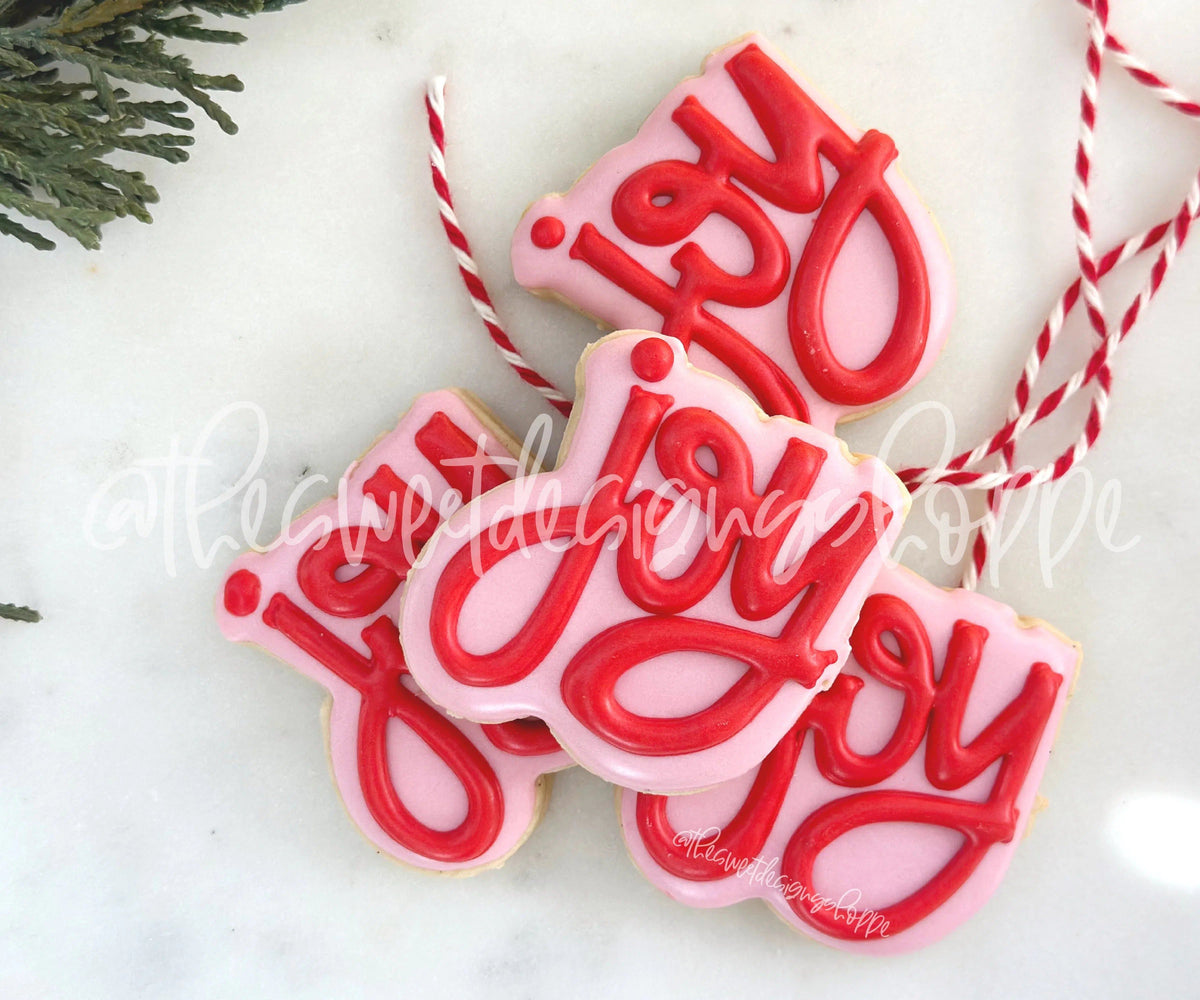Cookie Cutters - Advent Joy Plaque - Cookie Cutter - The Sweet Designs Shoppe - TSDS - - 12 days,Advent Calendar,ALL,Christmas,Christmas / Winter,Christmas Cookies,Cookie Cutter,handlettering,home,Plaque,Plaques,PLAQUES HANDLETTERING,Promocode,STL