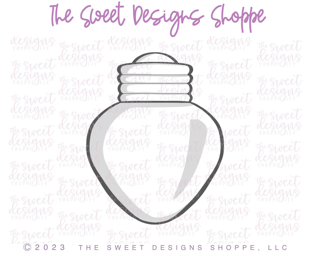 Cookie Cutters - Advent Lightbulb- Cookie Cutter - The Sweet Designs Shoppe - TSDS - - advent,Advent Calendar,ALL,Christmas,Christmas / Winter,Cookie Cutter,Decoration,light,Promocode,STL,Winter