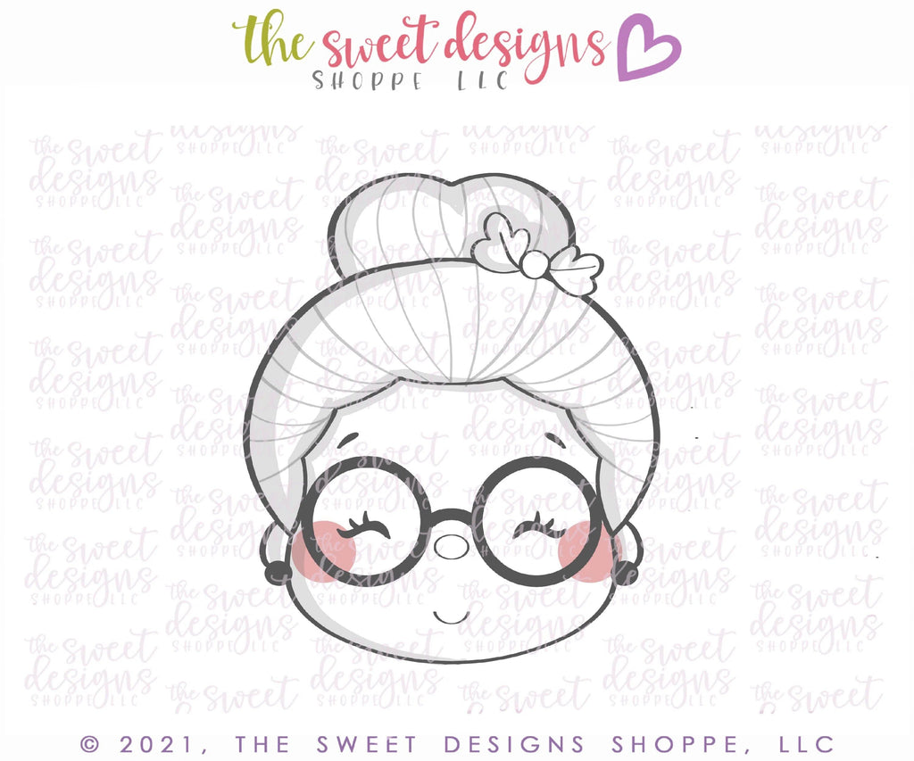 Cookie Cutters - Advent Mrs. Claus Face - Cookie Cutter - The Sweet Designs Shoppe - TSDS - - 12 days,Advent Calendar,ALL,Christmas,Christmas / Winter,Christmas Cookies,Cookie Cutter,Promocode