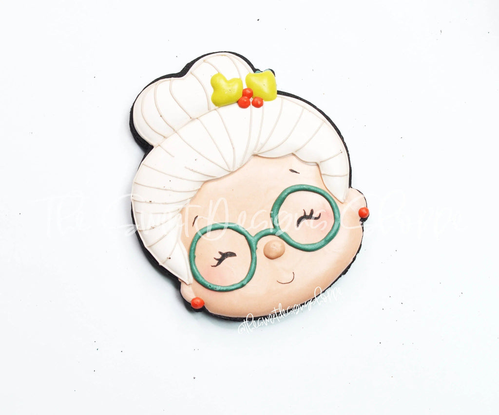 Cookie Cutters - Advent Mrs. Claus Face - Cookie Cutter - The Sweet Designs Shoppe - TSDS - - 12 days,Advent Calendar,ALL,Christmas,Christmas / Winter,Christmas Cookies,Cookie Cutter,Promocode