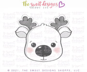 Cookie Cutters - Advent Reindeer Face - Cookie Cutter - The Sweet Designs Shoppe - TSDS - - 12 days,Advent Calendar,ALL,Christmas,Christmas / Winter,Christmas Cookies,Cookie Cutter,home,Promocode,STL