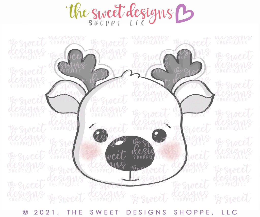 Cookie Cutters - Advent Reindeer Face - Cookie Cutter - The Sweet Designs Shoppe - TSDS - - 12 days,Advent Calendar,ALL,Christmas,Christmas / Winter,Christmas Cookies,Cookie Cutter,home,Promocode