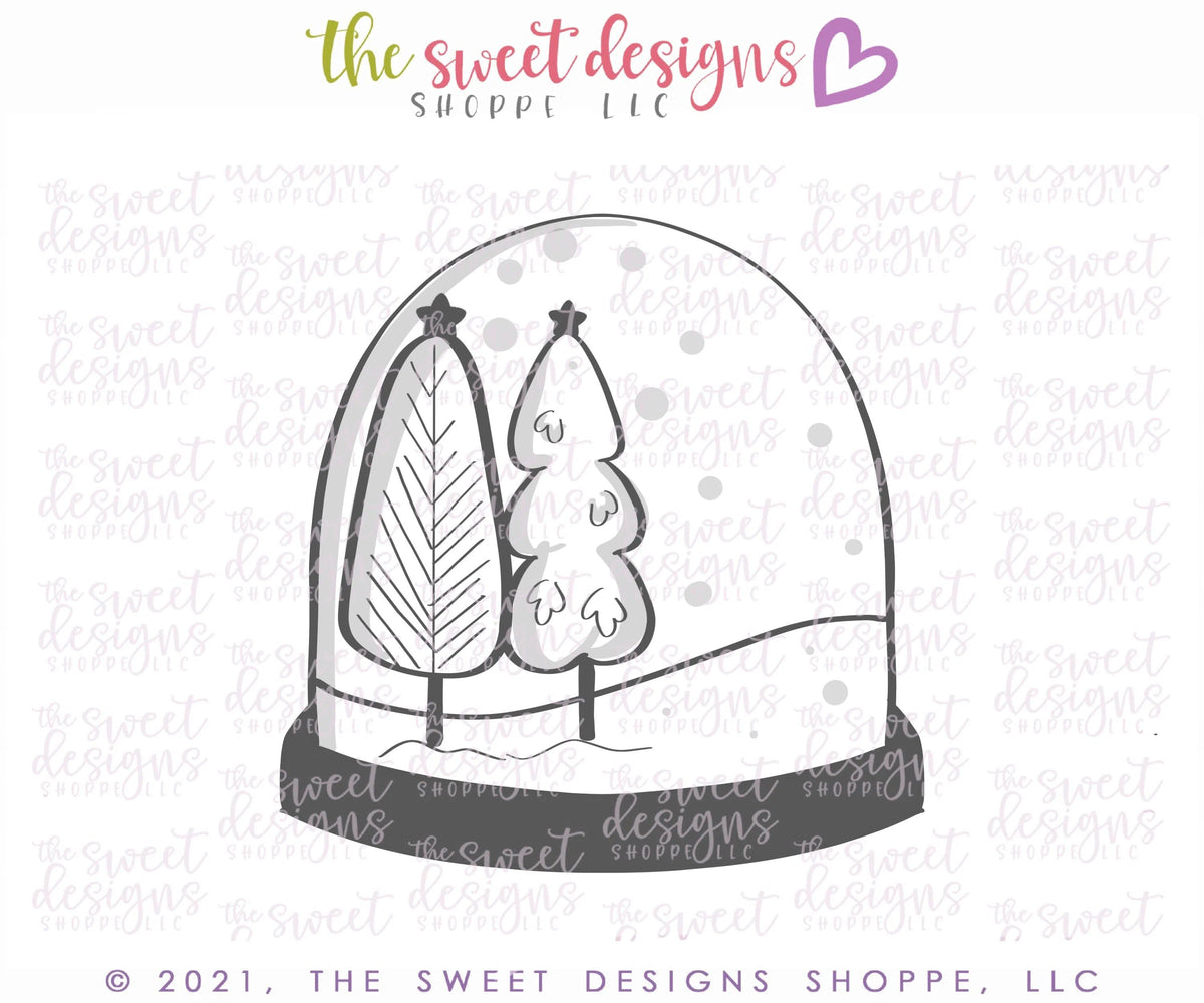 Cookie Cutters - Advent Snow Globe - Cookie Cutter - The Sweet Designs Shoppe - TSDS - - 12 days,Advent Calendar,ALL,Christmas,Christmas / Winter,Christmas Cookies,Cookie Cutter,home,Promocode,STL