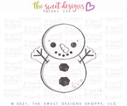 Cookie Cutters - Advent Snowman - Cookie Cutter - The Sweet Designs Shoppe - TSDS - - 12 days,Advent Calendar,ALL,Christmas,Christmas / Winter,Christmas Cookies,Cookie Cutter,Frosty,Promocode,STL