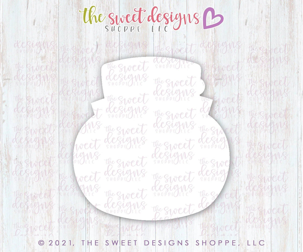 Cookie Cutters - Advent Snowman Face - Cookie Cutter - The Sweet Designs Shoppe - TSDS - - 12 days,Advent Calendar,ALL,Christmas,Christmas / Winter,Christmas Cookies,Cookie Cutter,Frosty,Promocode,STL
