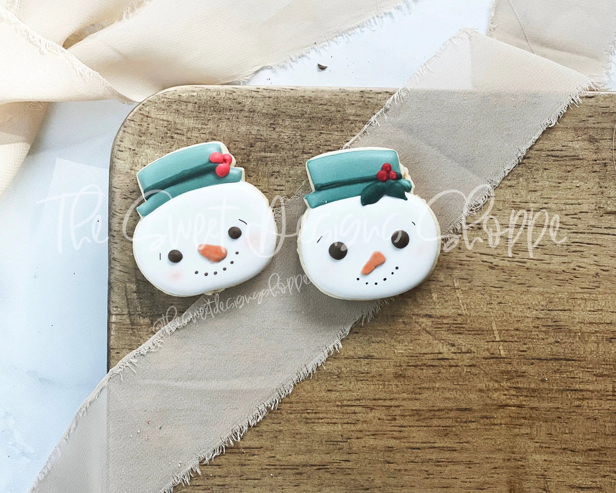 Cookie Cutters - Advent Snowman Face - Cookie Cutter - The Sweet Designs Shoppe - TSDS - - 12 days,Advent Calendar,ALL,Christmas,Christmas / Winter,Christmas Cookies,Cookie Cutter,Frosty,Promocode,STL