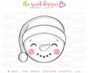 Cookie Cutters - Advent Snowman Sweet Face - Cookie Cutter - The Sweet Designs Shoppe - TSDS - - 12 days,Advent Calendar,ALL,Christmas,Christmas / Winter,Christmas Cookies,Cookie Cutter,Frosty,Promocode,STL