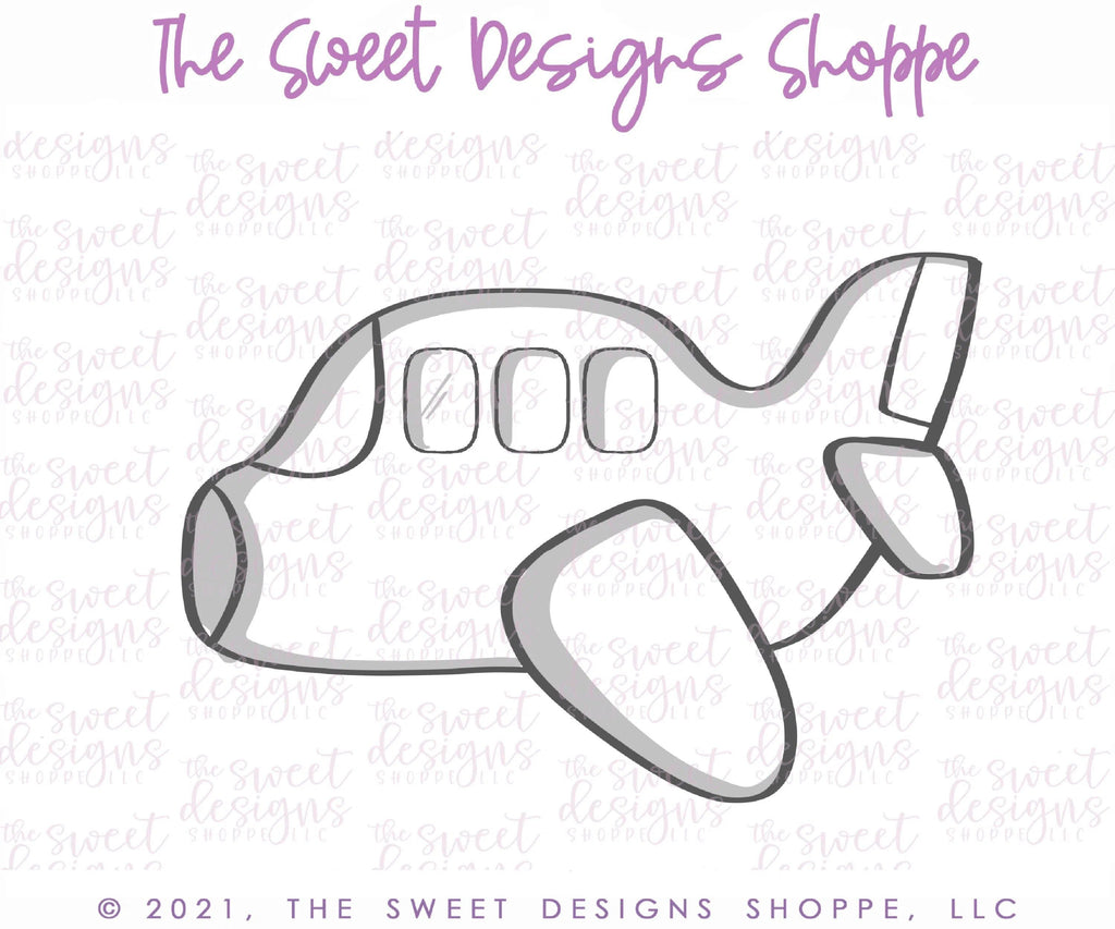Cookie Cutters - Airplane - Cookie Cutter - The Sweet Designs Shoppe - TSDS - - ALL,baby toys,Cookie Cutter,kids,Kids / Fantasy,Promocode,toys,transportation,travel