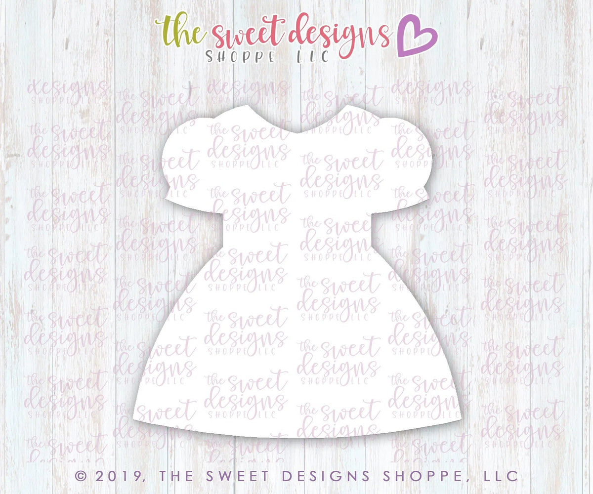 Cookie Cutters - Alice's Dress - Cookie Cutter - The Sweet Designs Shoppe - TSDS - - Accesories,Alice,ALL,Clothing / Accessories,Cookie Cutter,Dress,Girl,kid,kids,Kids / Fantasy,Promocode,STL,Wonderland