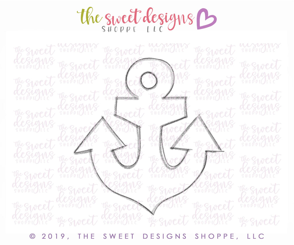 Cookie Cutters - Anchor - Cookie Cutter - Sweet Designs Shoppe - - ALL, Anchor, beach, Cookie Cutter, Promocode, sand, summer, under the sea