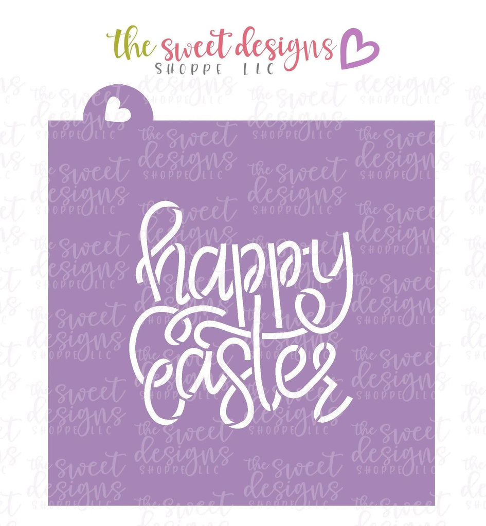 Cookie Cutters and Stencils - Bundle - Happy Easter - Cookie Cutter and Stencil - The Sweet Designs Shoppe - ( 3-5/8" Tall x 3-5/8" Wide) - ALL, Bundle, Bundles, Cookie Cutter, Decoration, Easter, Easter / Spring, easter collection 2019, handlettering, Plaque, PLAQUES HANDLETTERING, Promocode