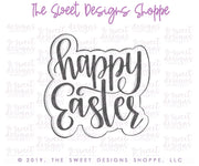 Cookie Cutters and Stencils - Bundle - Happy Easter - Cookie Cutter and Stencil - The Sweet Designs Shoppe - TSDS - - ALL,Bundle,Bundles,Cookie Cutter,Decoration,Easter,Easter / Spring,handlettering,Plaque,PLAQUES HANDLETTERING,Promocode