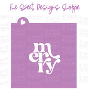 Cookie Cutters and Stencils - Bundle - Merry Christmas Tree - Cookie Cutter & Stencil Set - The Sweet Designs Shoppe - TSDS - - ALL,Bundle,Bundles,Christmas,Christmas / Winter,Promocode
