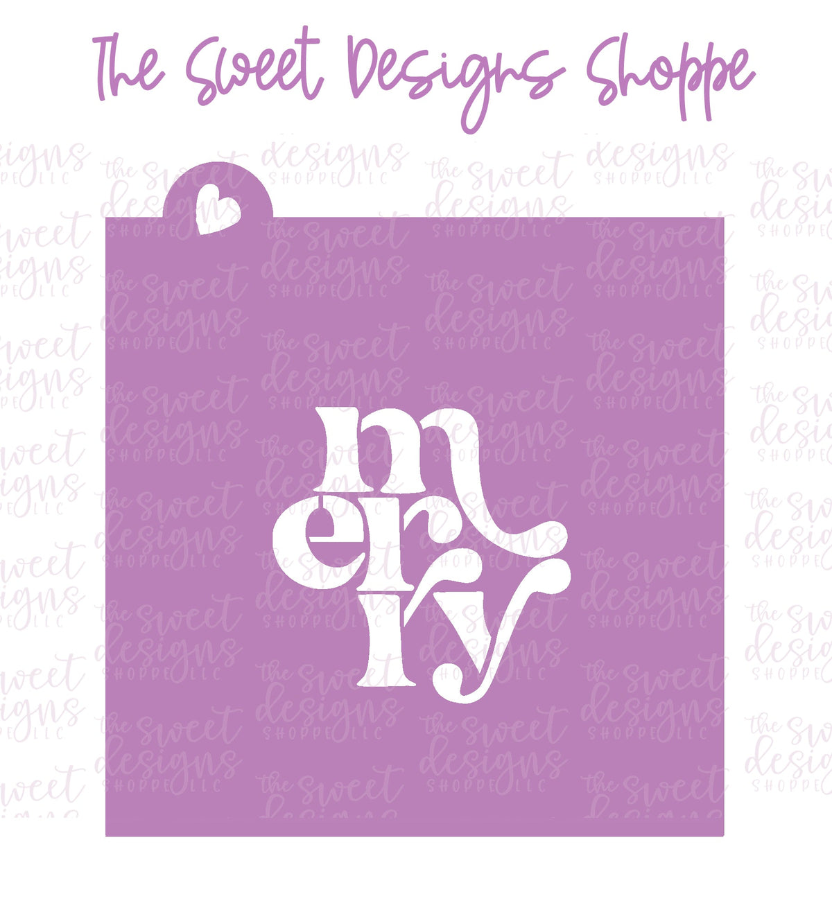 Cookie Cutters and Stencils - Bundle - Merry Christmas Tree - Cookie Cutter & Stencil Set - The Sweet Designs Shoppe - TSDS - - ALL,Bundle,Bundles,Christmas,Christmas / Winter,Promocode