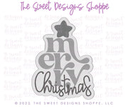 Cookie Cutters and Stencils - Bundle - Merry Christmas Tree - Cookie Cutter & Stencil Set - The Sweet Designs Shoppe - TSDS - - ALL,Bundle,Bundles,Christmas,Christmas / Winter,Promocode