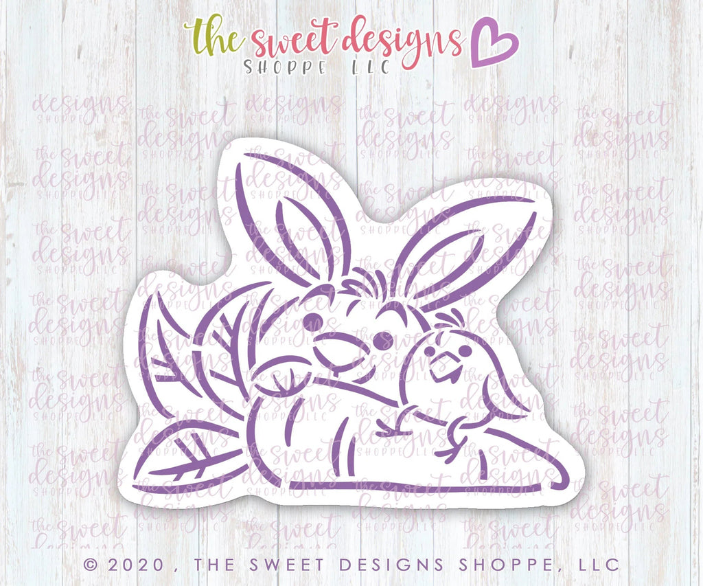 Cookie Cutters and Stencils - Bundle - PYOC Bunny and Carrot - Cookie Cutter and Stencil - Sweet Designs Shoppe - ( 3-1/8" Tall x 4" Wide) - ALL, Bundle, Bundles, communion, Cookie Cutter, Decoration, Easter, Easter / Spring, First Communion, Paint Your Own Cookie, Promocode, PYO, PYOC, PYOC Cutter, PYOC Cutter-Stencil, Religious