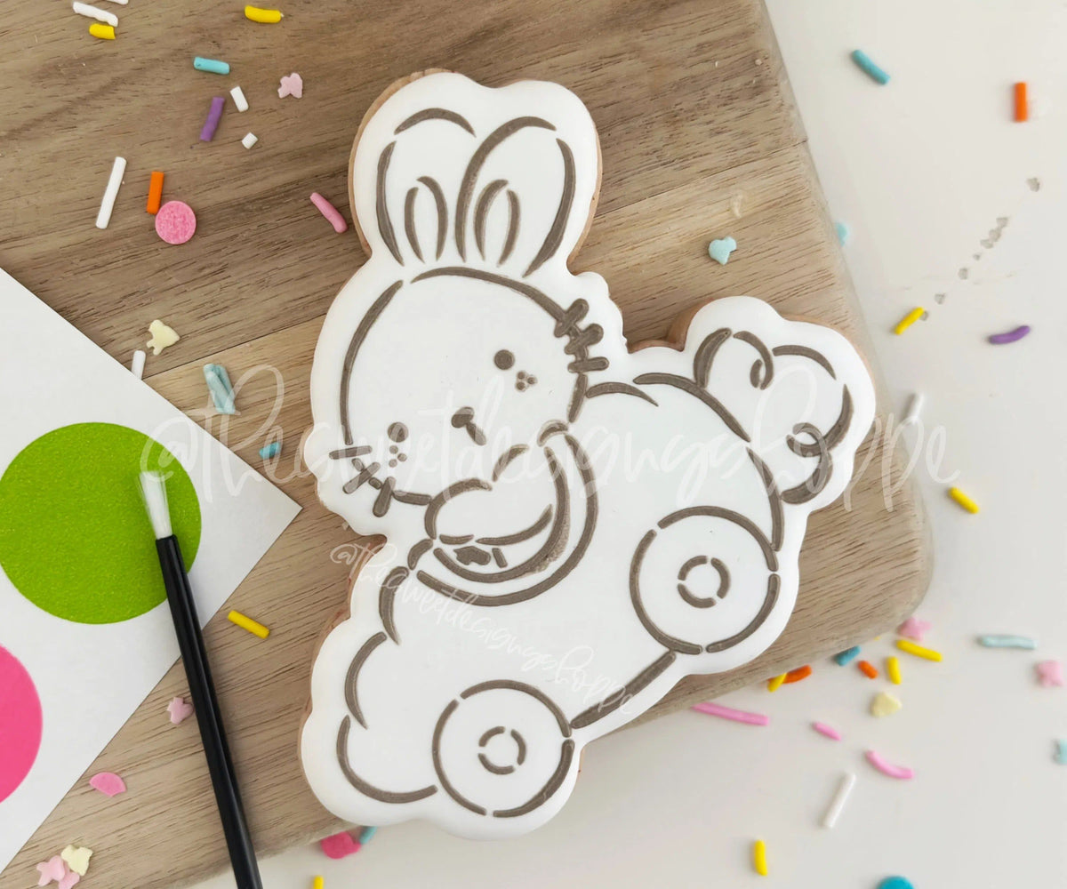 Cookie Cutters and Stencils - Bundle - PYOC Bunny in Carrot - Cookie Cutter & Stencil - The Sweet Designs Shoppe - TSDS - - ALL,Animal,Animals,Animals and Insects,Bundle,Bundles,Easter,Easter / Spring,Fantasy,Kids / Fantasy,Promocode,PYO,PYOC Cutter-Stencil