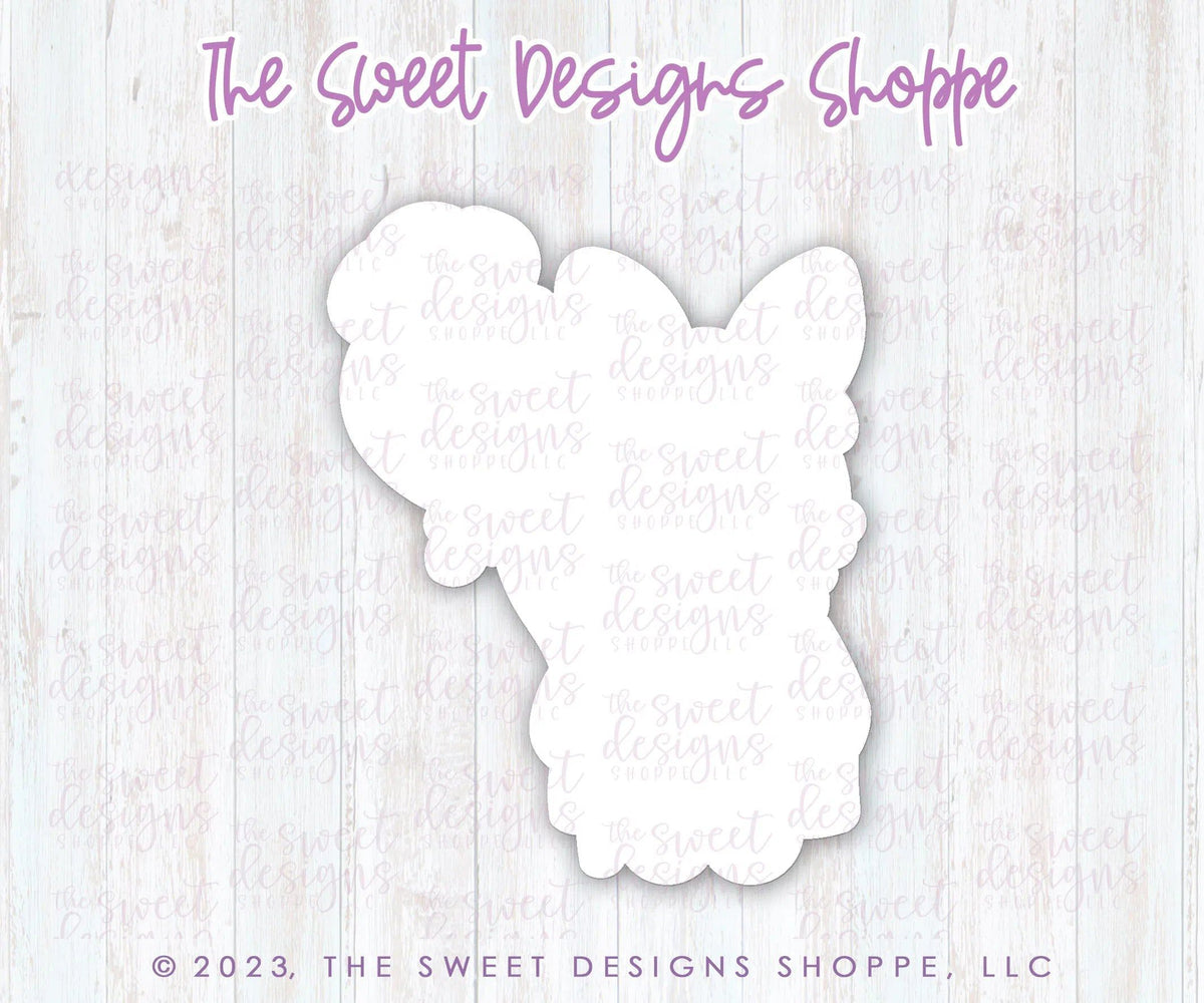 Cookie Cutters and Stencils - Bundle - PYOC Bunny with Balloon - Cookie Cutter & Stencil - The Sweet Designs Shoppe - TSDS - - ALL,Animal,Animals,Animals and Insects,Bundle,Bundles,Easter,Easter / Spring,Fantasy,Kids / Fantasy,Promocode,PYO,PYOC Cutter-Stencil