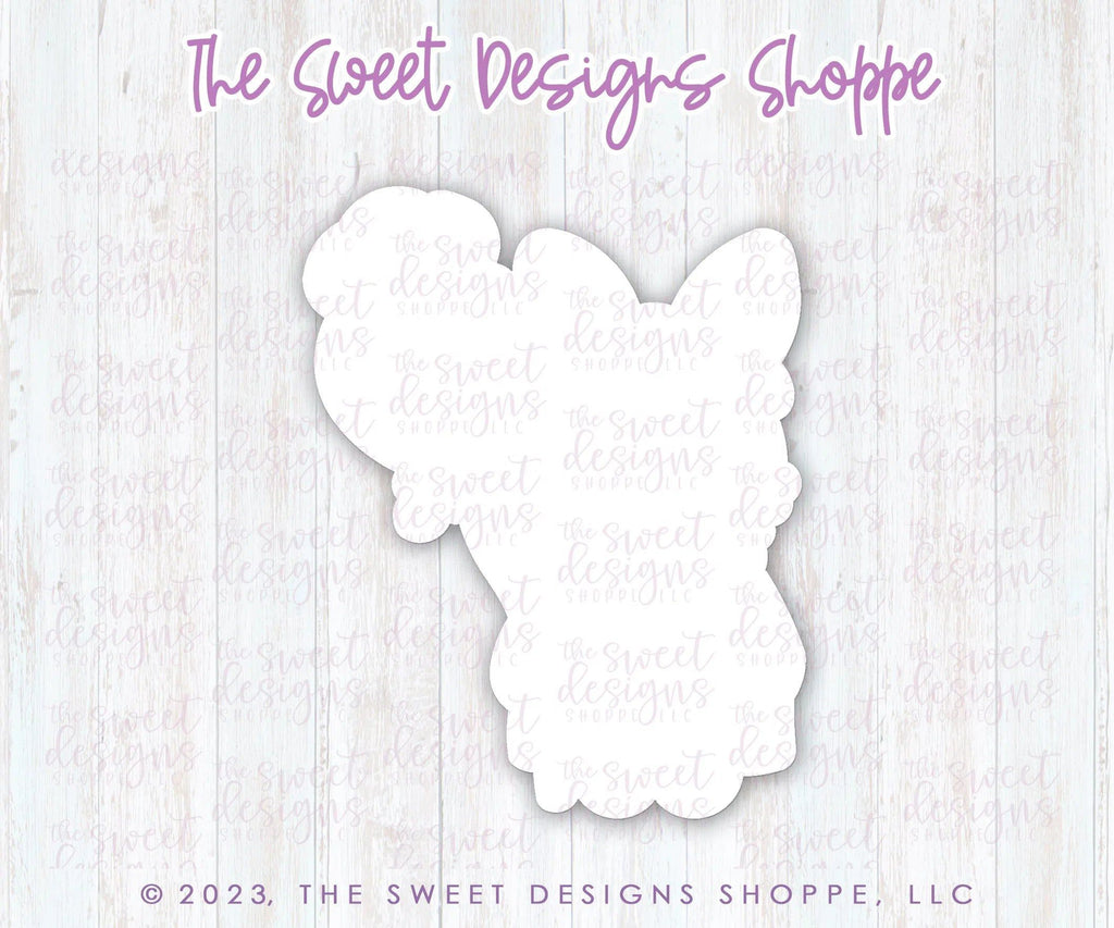 Cookie Cutters and Stencils - Bundle - PYOC Bunny with Balloon - Cookie Cutter & Stencil - The Sweet Designs Shoppe - TSDS - - ALL,Animal,Animals,Animals and Insects,Bundle,Bundles,Easter,Easter / Spring,Fantasy,Kids / Fantasy,Promocode,PYO,PYOC Cutter-Stencil