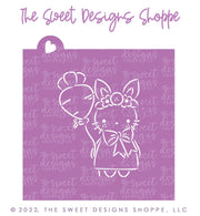 Cookie Cutters and Stencils - Bundle - PYOC Bunny with Balloon - Cookie Cutter & Stencil - The Sweet Designs Shoppe - TSDS - - ALL,Animal,Animals,Animals and Insects,Bundle,Bundles,Easter,Easter / Spring,Fantasy,Kids / Fantasy,Promocode,PYO,PYOC Cutter-Stencil