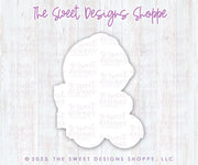 Cookie Cutters and Stencils - Bundle - PYOC Chick on Bike - Cookie Cutter & Stencil - The Sweet Designs Shoppe - TSDS - - ALL,Animal,Animals,Animals and Insects,Bundle,Bundles,Easter,Easter / Spring,Promocode,PYO,PYOC Cutter-Stencil