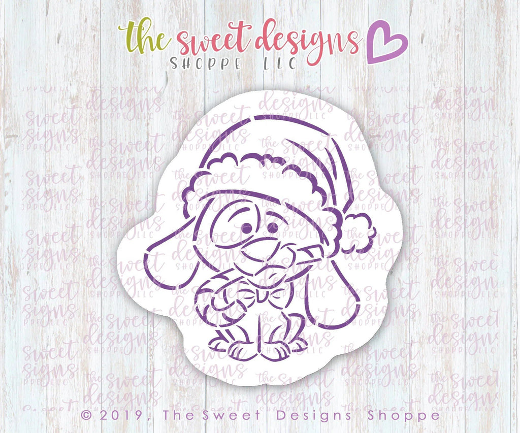 Cookie Cutters and Stencils - Bundle - PYOC Christmas Puppy - Cookie Cutter & Stencil - The Sweet Designs Shoppe - TSDS - - ALL,Bundle,Bundles,Christmas,Christmas / Winter,Promocode,PYO,PYOC Cutter-Stencil
