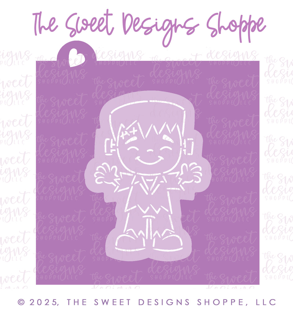 Cookie Cutters and Stencils - Bundle - PYOC Cute Frankie - Cookie Cutter & Stencil - The Sweet Designs Shoppe - TSDS - - ALL,Bundle,Bundles,halloween,Promocode,PYO,PYOC Cutter-Stencil
