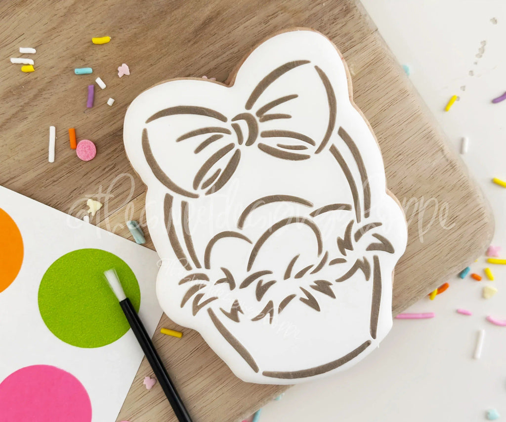 Cookie Cutters and Stencils - Bundle - PYOC Easter Basket- Cookie Cutter and Stencil - The Sweet Designs Shoppe - ( 4" Tall x 3-1/8" Wide) - ALL, Bundle, Bundles, communion, Cookie Cutter, Decoration, Easter, Easter / Spring, First Communion, Paint Your Own Cookie, Promocode, PYO, PYOC, PYOC Cutter, PYOC Cutter-Stencil, Religious