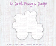 Cookie Cutters and Stencils - Bundle - PYOC Easter Monster Truck - Cookie Cutter & Stencil - The Sweet Designs Shoppe - TSDS - - ALL,Animal,Animals,Animals and Insects,Bundle,Bundles,Easter,Easter / Spring,Fantasy,Kids / Fantasy,Promocode,PYO,PYOC Cutter-Stencil,transportation