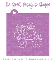 Cookie Cutters and Stencils - Bundle - PYOC Easter Monster Truck - Cookie Cutter & Stencil - The Sweet Designs Shoppe - TSDS - - ALL,Animal,Animals,Animals and Insects,Bundle,Bundles,Easter,Easter / Spring,Fantasy,Kids / Fantasy,Promocode,PYO,PYOC Cutter-Stencil,transportation